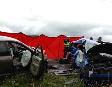 Miniatura: Wypadek samochodowy w miejscowości...