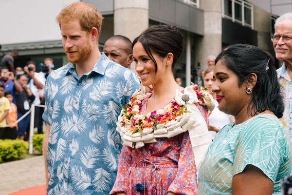 Miniatura: Wizyta książęcej pary na Fidżi