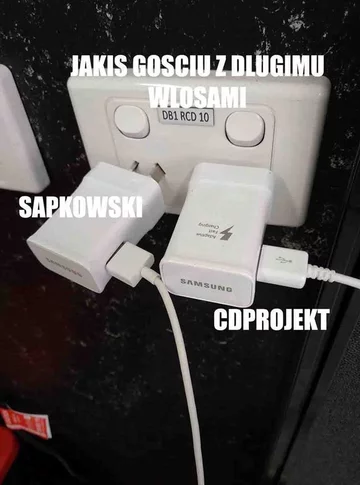 Mem z Andrzejem Sapkowskim i CD Projekt 