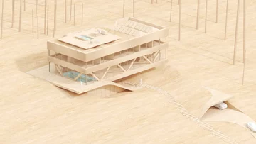 Dom z grotą, proj. BXBstudio 