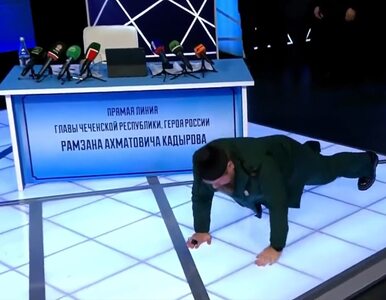 Miniatura: Internauci drwią z pompek Kadyrowa....