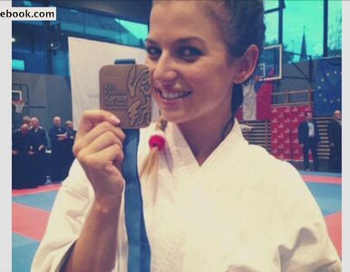 Miniatura: Lewandowska z medalem mistrzostw świata....