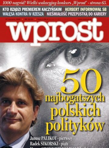 Okładka tygodnika Wprost nr 33/34/2006 (1236)