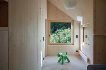 Drewniany domek nad jeziorem, projekt Prodesi / Domesi Linka, domek nad jeziorem, Prodesi/Domesi