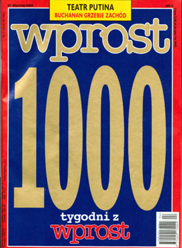 Okładka tygodnika Wprost nr 4/2002 (1000)