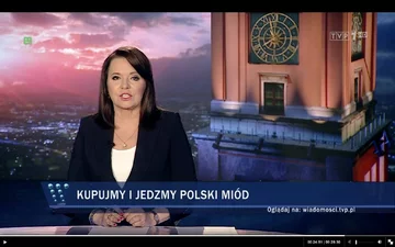 Paski informacyjne z "Wiadomości" TVP 