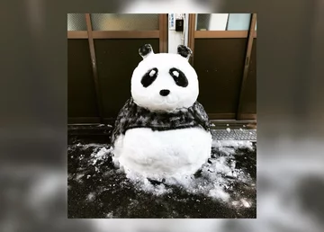 Rzeźby ze śniegu, które powstały w Tokio 