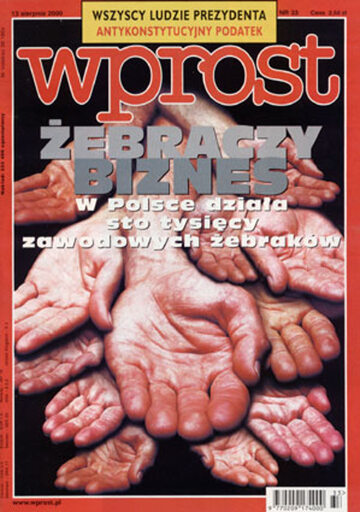 Okładka tygodnika Wprost nr 33/2000 (924)