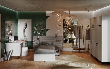 Kolekcja mebli dla młodych dorosłych Match, proj. Grynasz Studio 