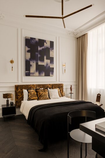 Małe mieszkanie w łódzkiej kamienicy, projekt  Piotr Łucyan 