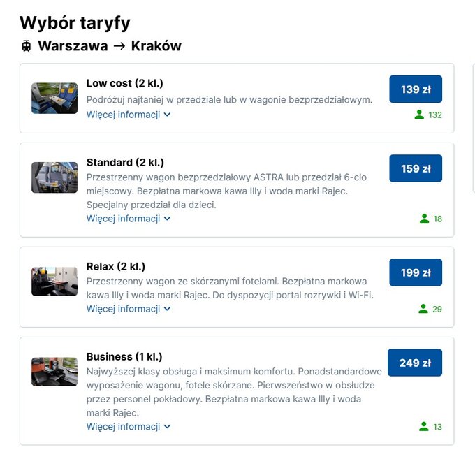 Ceny przejazdu RegioJet