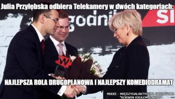 Prezes TK z tytułem „Człowieka Wolności” tygodnika „Sieci” - mem 