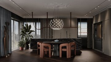 Apartament z widokiem na park, projekt Modeko Studio 