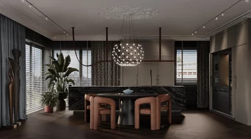 Apartament z widokiem na park, projekt Modeko Studio 