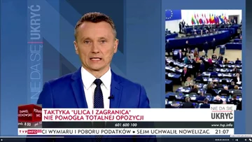 Paski informacyjne w TVP Info 