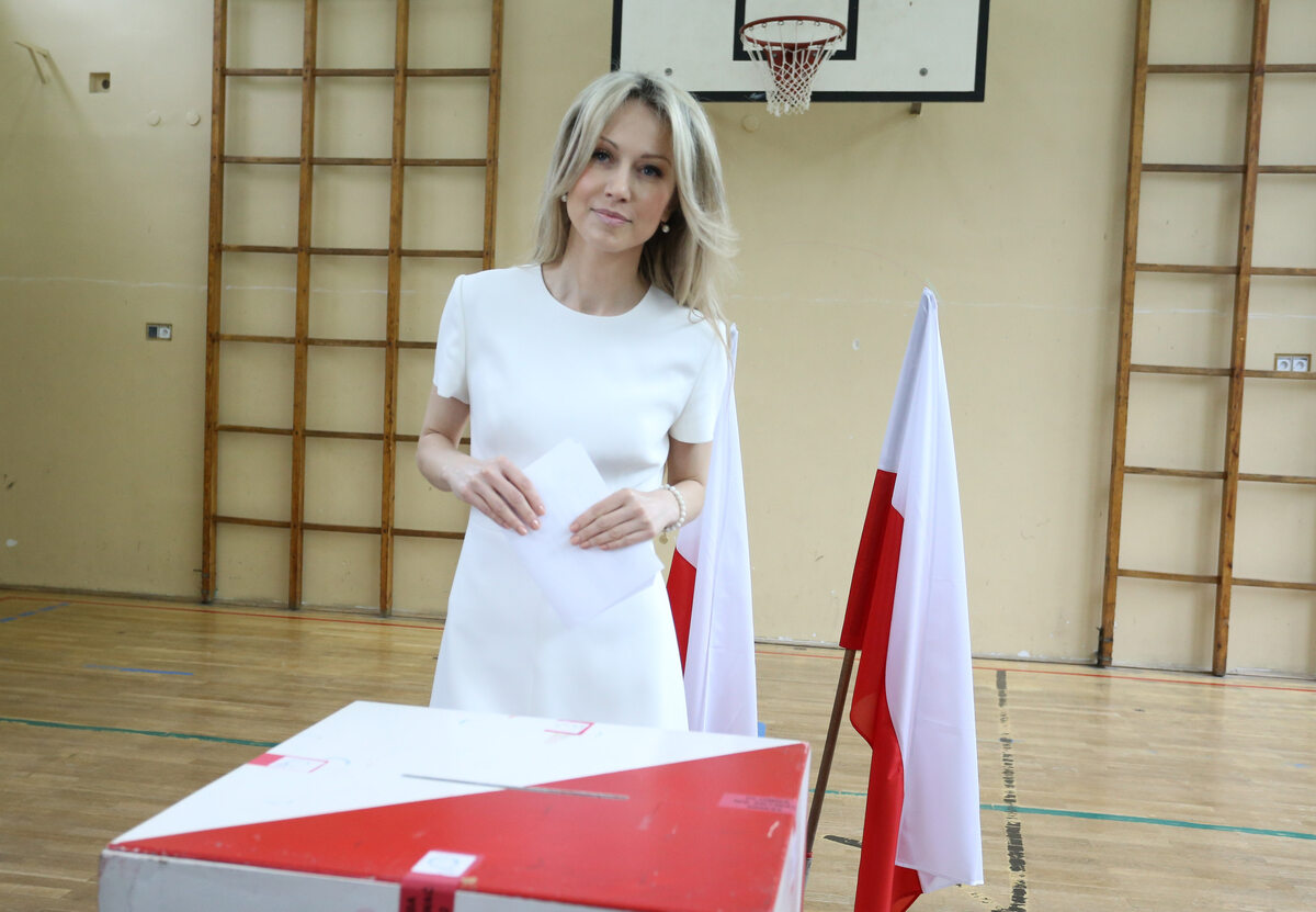 Magdalena Ogórek podczas wyborów prezydenckich w 2015 roku 