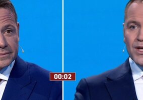 Miniatura: Trzaskowski i&nbsp;Nawrocki w&nbsp;debacie...