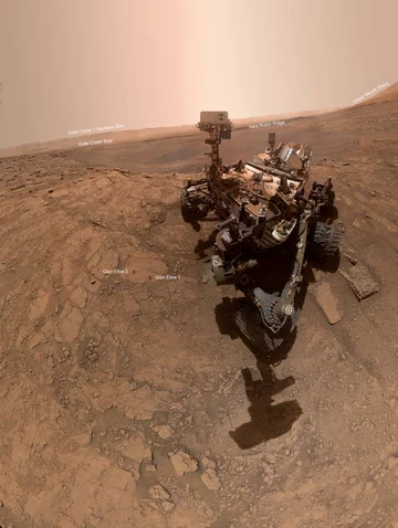 Co znajduje się na selfie Curiosity? 