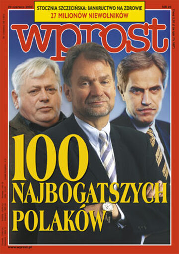 Okładka tygodnika Wprost nr 25/2002 (1021)