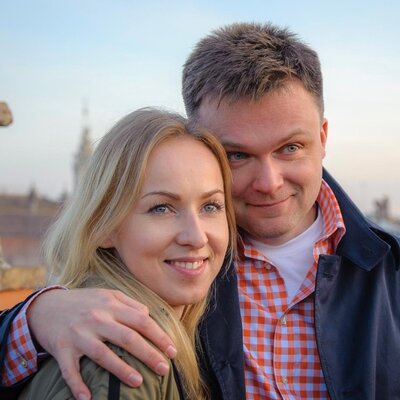 Miniatura: Szymon Hołownia i jego żona Urszula...