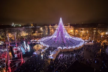 Świąteczna choinka w Wilnie 