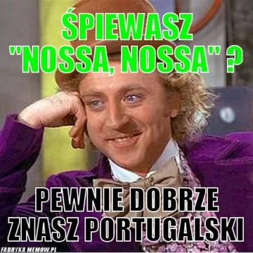 Mem z Willym Wonką 