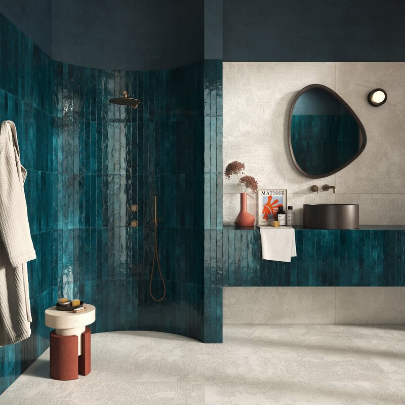 Zaokrąglona kabina prysznicowa