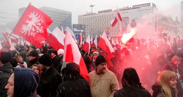 Uczestnicy Marszu Niepodległości 