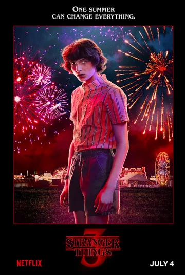 Plakat zapowiadający trzeci sezon "Stranger Things" 