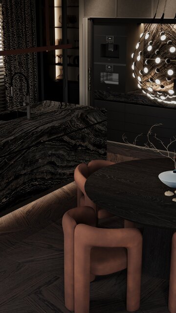 Apartament z widokiem na park, projekt Modeko Studio 