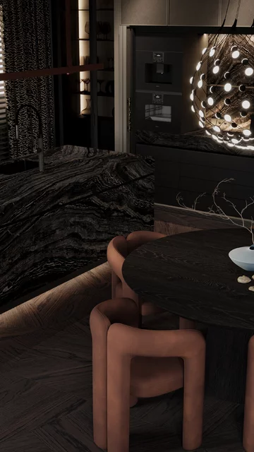 Apartament z widokiem na park, projekt Modeko Studio 