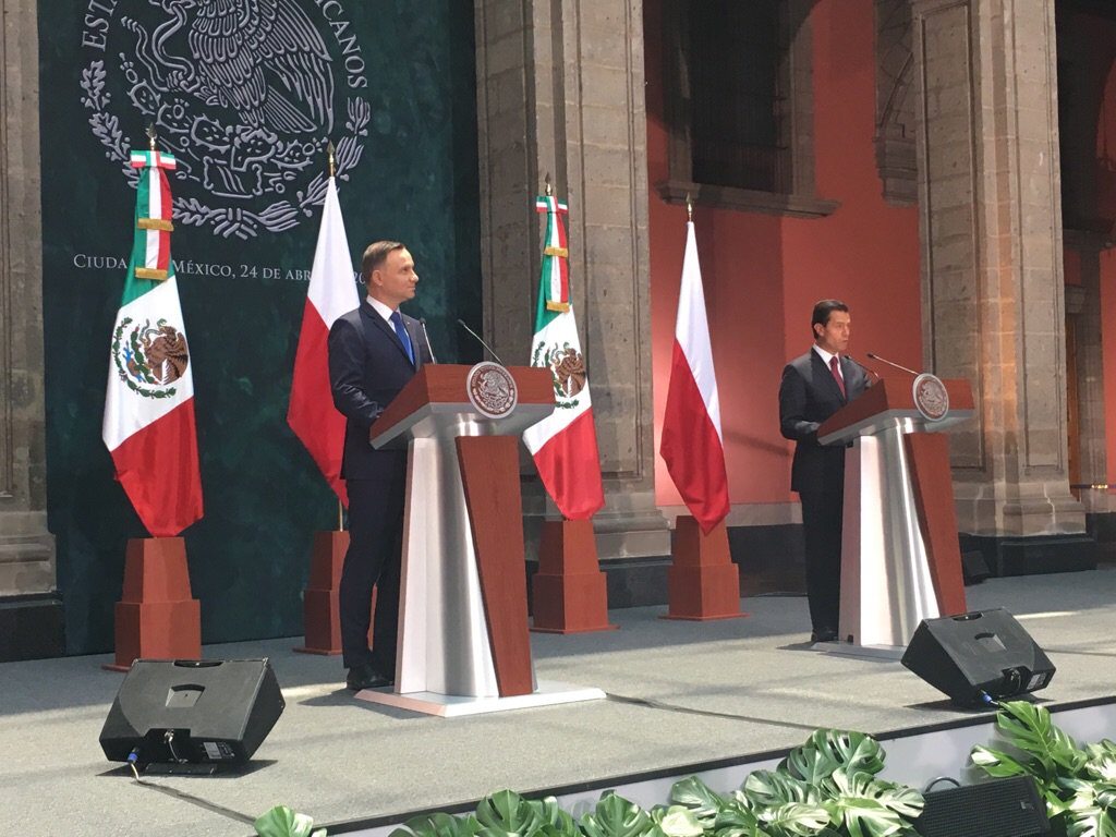 Andrzej Duda i Enrique Peña Nieto 