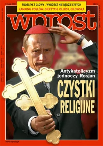 Okładka tygodnika Wprost nr 18/2002 (1014)