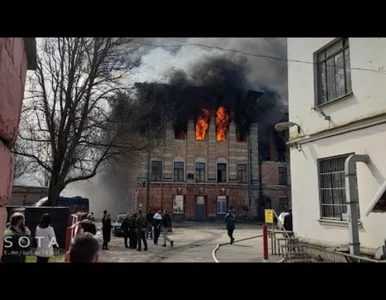 Miniatura: Twer. Potężny pożar w instytucie badawczym...