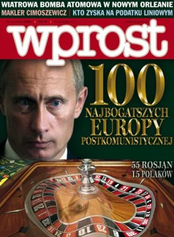 Okładka tygodnika Wprost nr 36/2005 (1188)