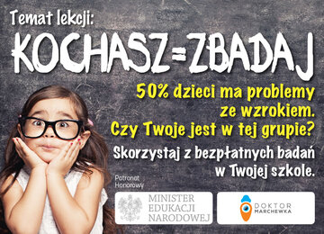 Plakat kampanii Kochasz+Zbadaj