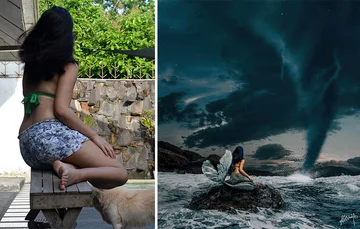 Oryginalne zdjęcie i jego przeróbka 