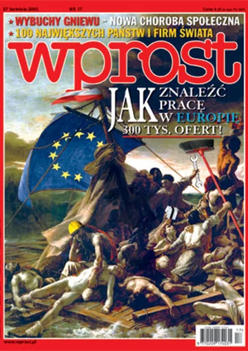 Okładka tygodnika Wprost nr 17/2003 (1065)