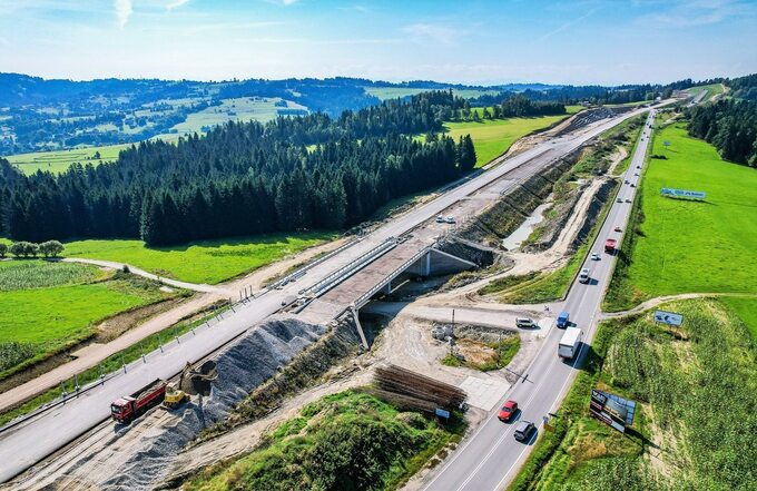 Budowa drogi krajowej DK74 z Rdzawki do Nowego Targu