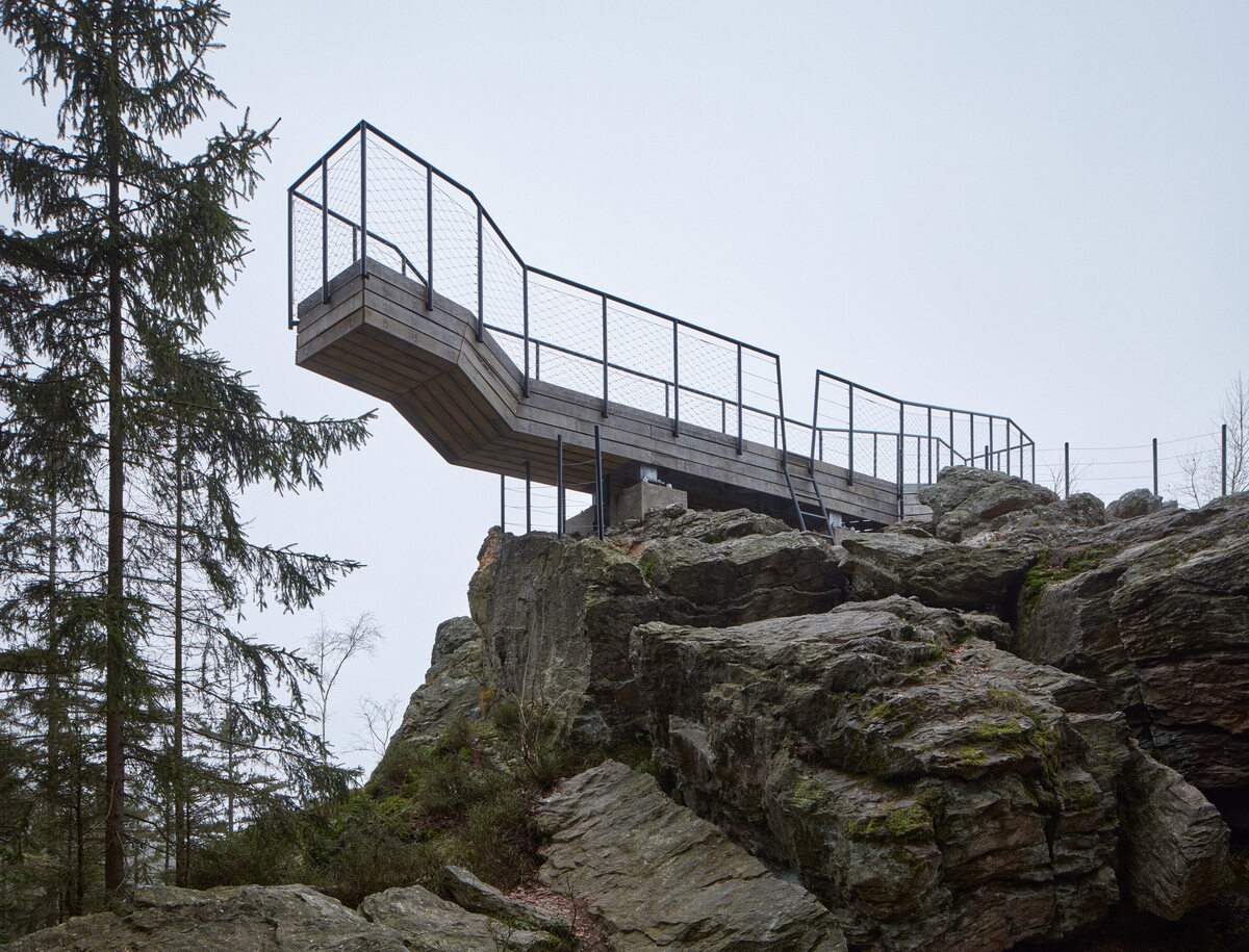Punkt widokowy The Guard Patrol w Górach Izerskich, projekt Mjölk architekti Linka, Mjölk architekti