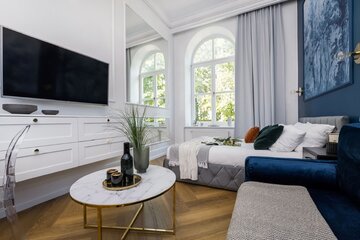 Mały apartament w&nbsp;Krakowie, proj. Loft Affair x Dekorian Home
