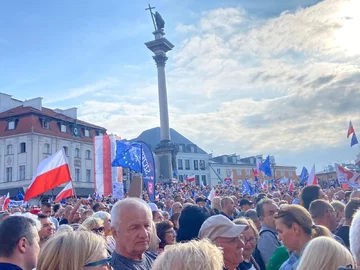 Wiec Donalda Tuska w Warszawie 