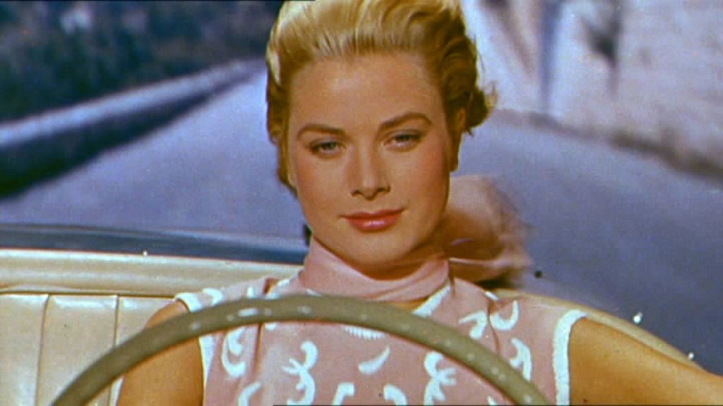 Grace Kelly w filmie "Złodziej w hotelu", 1955 rok 