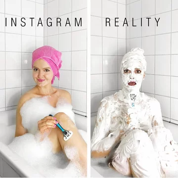 Instagram vs. rzeczywistość 