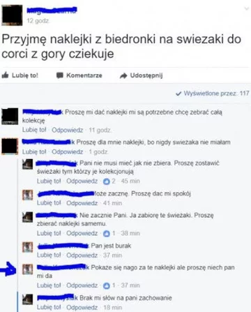 Screen z dyskusji o Świeżakach 