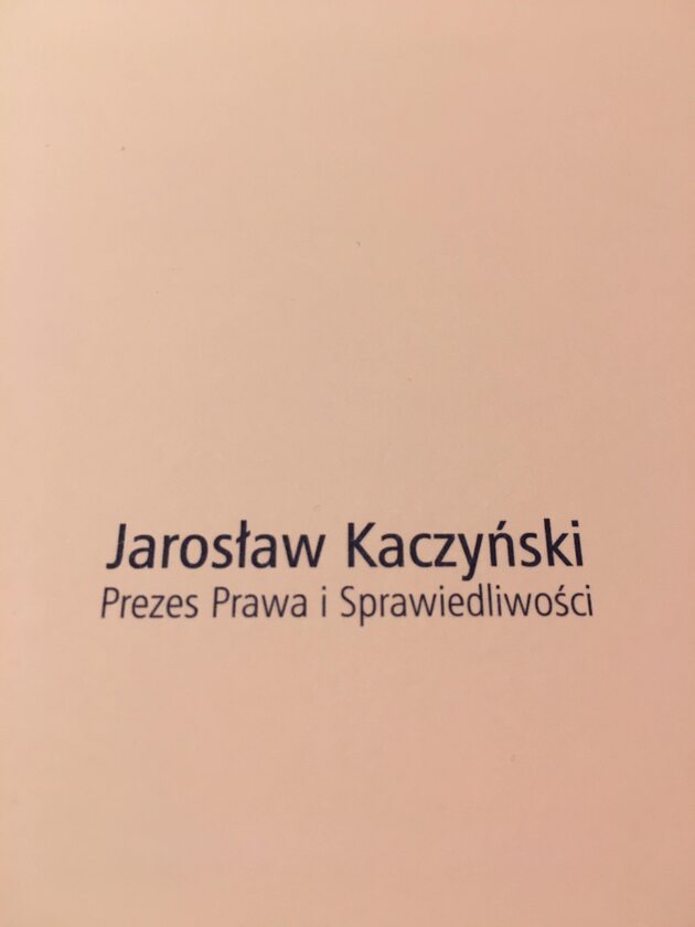 List prezesa PiS Jarosława Kaczyńskiego 