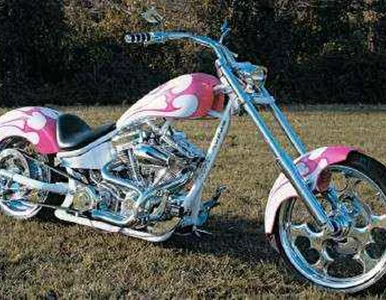 Miniatura: Gang różowych motocyklistek na...