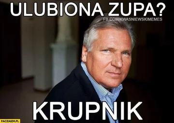 Mem z Aleksandrem Kwaśniewskim 