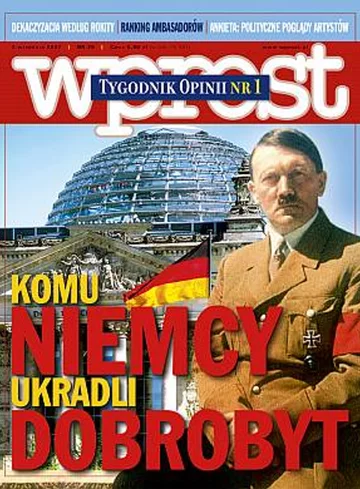 Okładka tygodnika Wprost nr 35/2007 (1288)