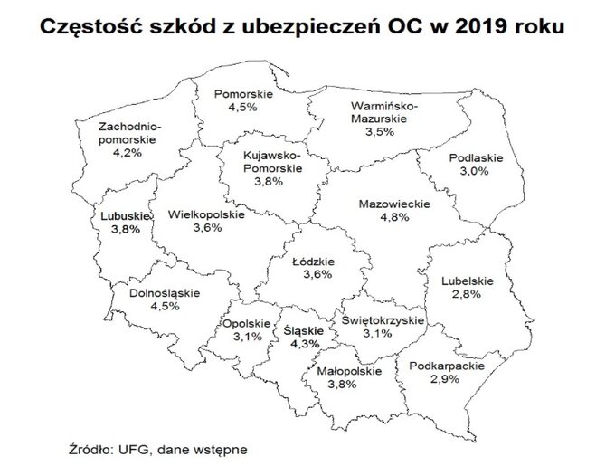 Najbardziej i najmniej bezpieczne województwa w Polsce